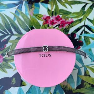 Black IP steel and White Silver Vermeil Icon Mesh Bracelet